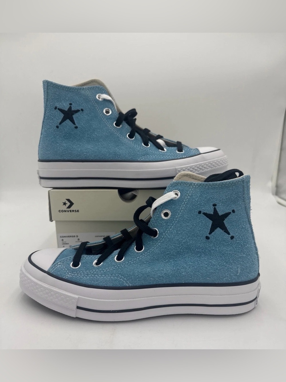 CHUCK 70 HI X STUSSY A07663C BLUE WHITE Size 8 Mens / 10 Womens